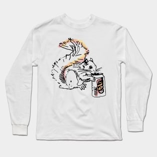 Cola Squirrel Long Sleeve T-Shirt